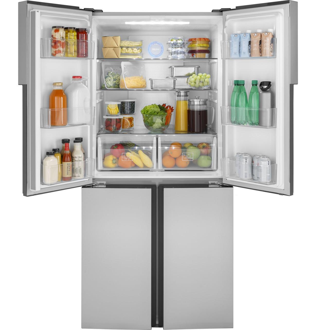 QHE16HYPFS Haier ENERGY STAR® 16.8 Cu. Ft. Quad Door Refrigerator