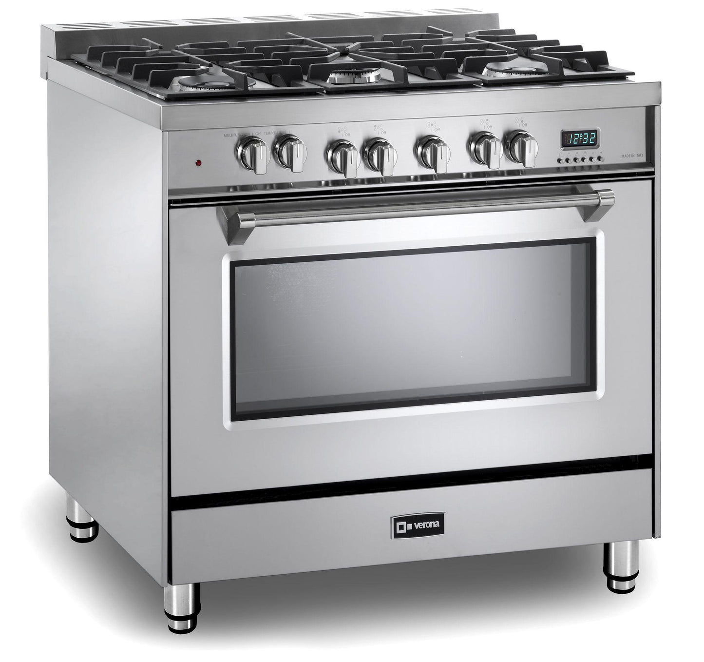 Verona VPFSGE365SS Prestige 36" Dual Fuel Single Oven Range - Stainless Steel