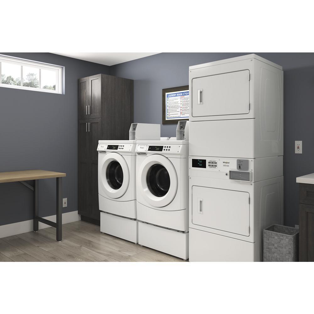 Whirlpool 27" Commercial High-Efficiency Energy Star-Qualified Front-Load Washer Featuring Factory-Installed Coin Drop with Coin Box