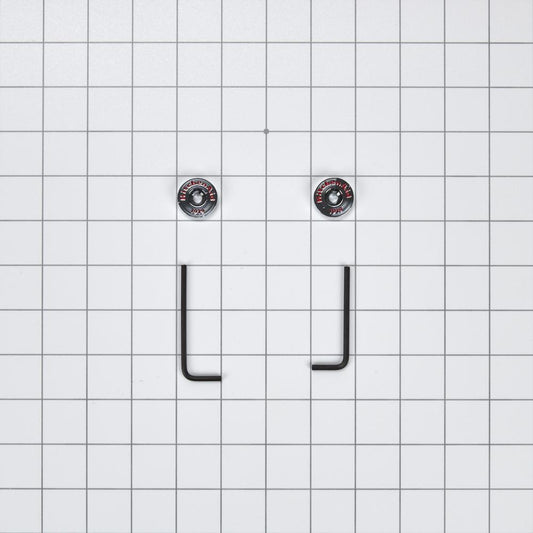 Kitchenaid W10846205 Refrigerator Handle Medallion Kit with 2 Medallions and Wrenches for KAD Models - Chrome