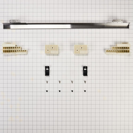 Whirlpool W10801482 JennAir 30-IN Oven Flush Installation Trim Kit - Stainless Steel for Built-In Oven/Microwave Combination Models (JMW2430DS, JMW2430DP, JMW3430DS, JMW3430DP)