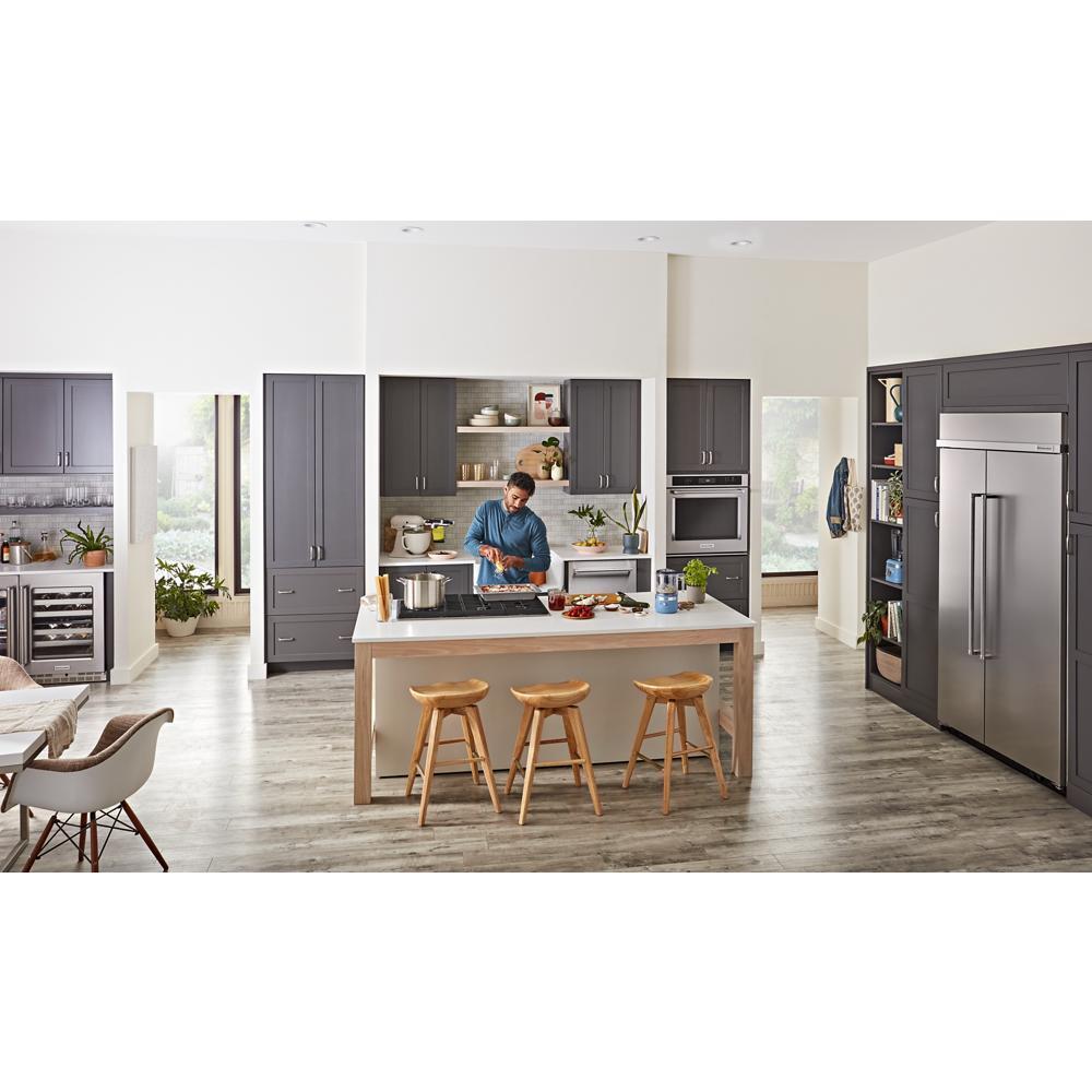 Kitchenaid KUWL314KSS 24" Undercounter Wine Cellar with Glass Door and Metal-Front Racks
