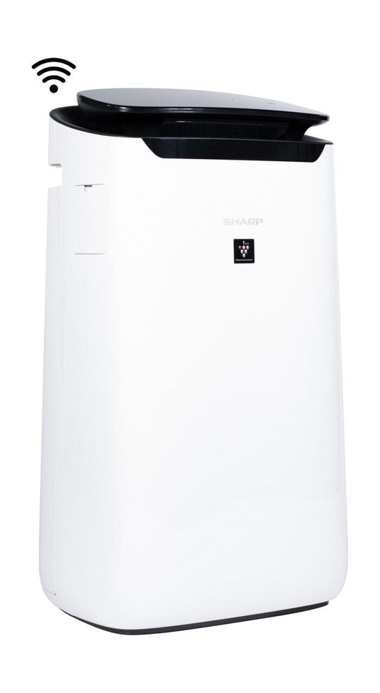 FXJ80UW Sharp Smart Plasmacluster Ion Air Purifier with True HEPA for Extra Large Rooms