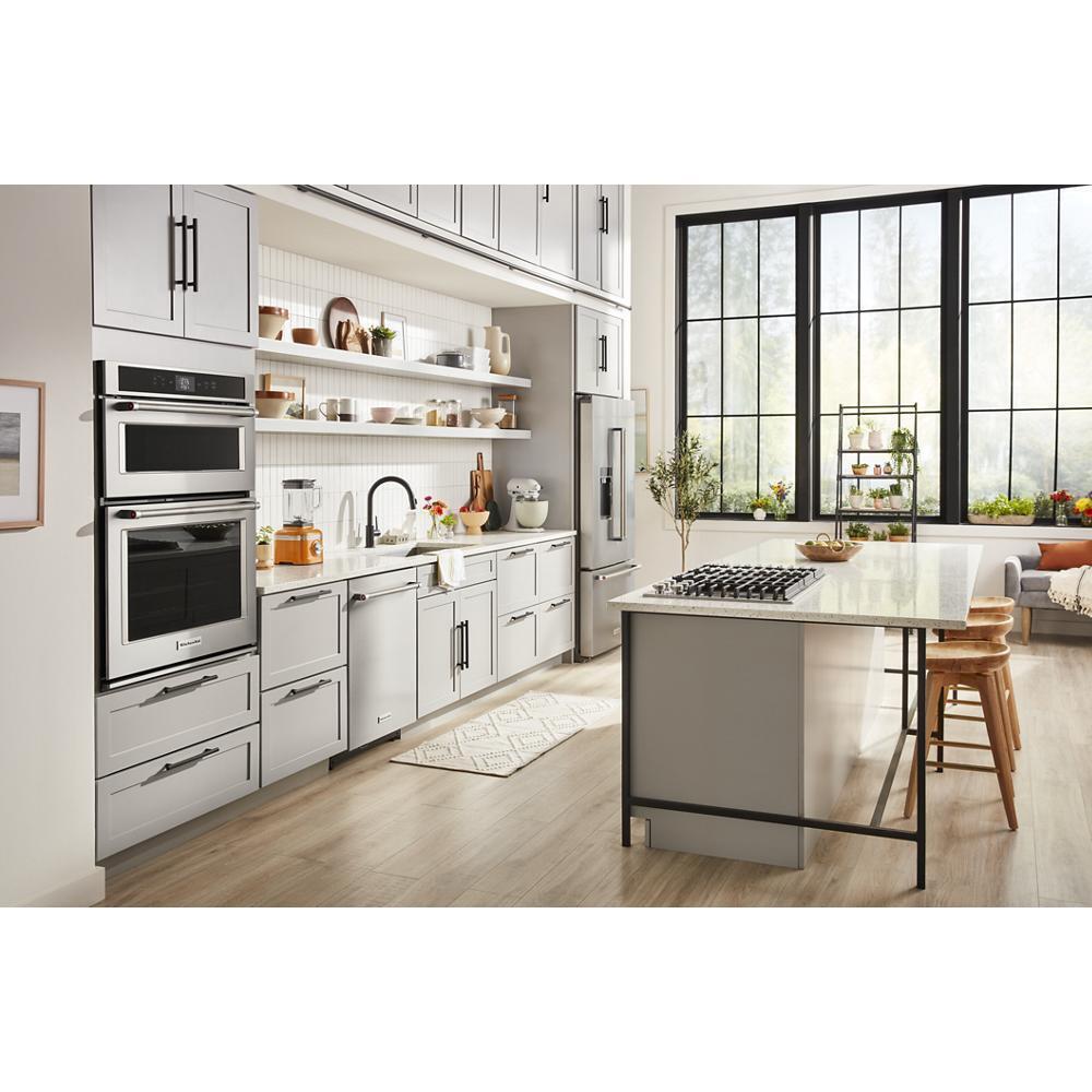 Kitchenaid 23.8 cu. ft. 36" Counter-Depth French Door Platinum Interior Refrigerator with PrintShield™ Finish