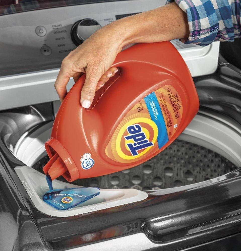 GE® 5.0 cu. ft. Capacity Smart Washer with Sanitize w/Oxi and SmartDispense