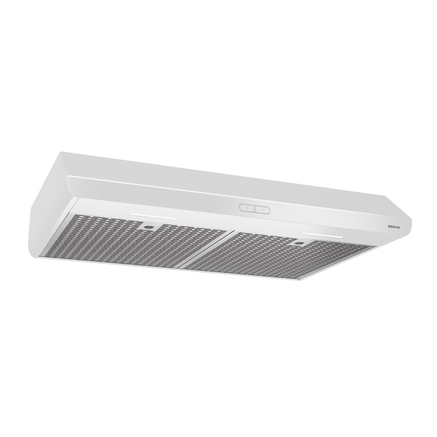 Broan® Sahale 30-Inch Convertible Under-Cabinet Range Hood, ENERGY STAR®, 375 Max Blower CFM, White