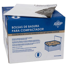 Whirlpool W10165294RB 60-Pack of Heavy-Duty Plastic Compactor Bags with Odor Remover for 15-IN Compactor Models