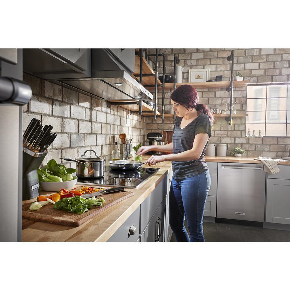 Kitchenaid KCES950KSS 30" Electric Cooktop with 5 Elements and Touch-Activated Controls