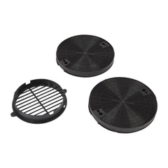 Whirlpool W10490330 Range Hood Recirculation Kit with (2) charcoal filters, (1) black vent cover and (2) mounting screws, fits UXL5430BSS