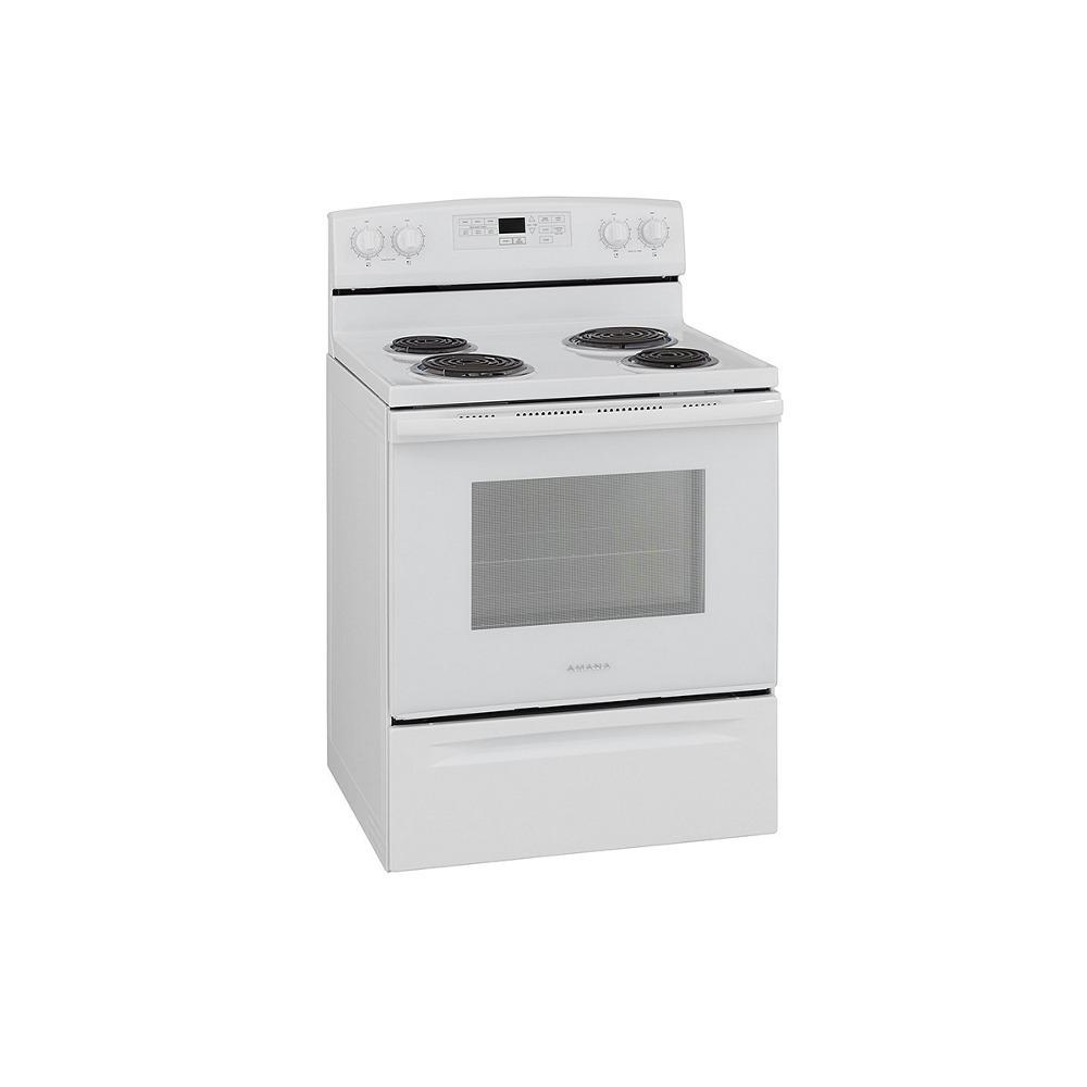 Amana ACR4503SFW 30-inch Amana® Electric Range with Self-Clean Option