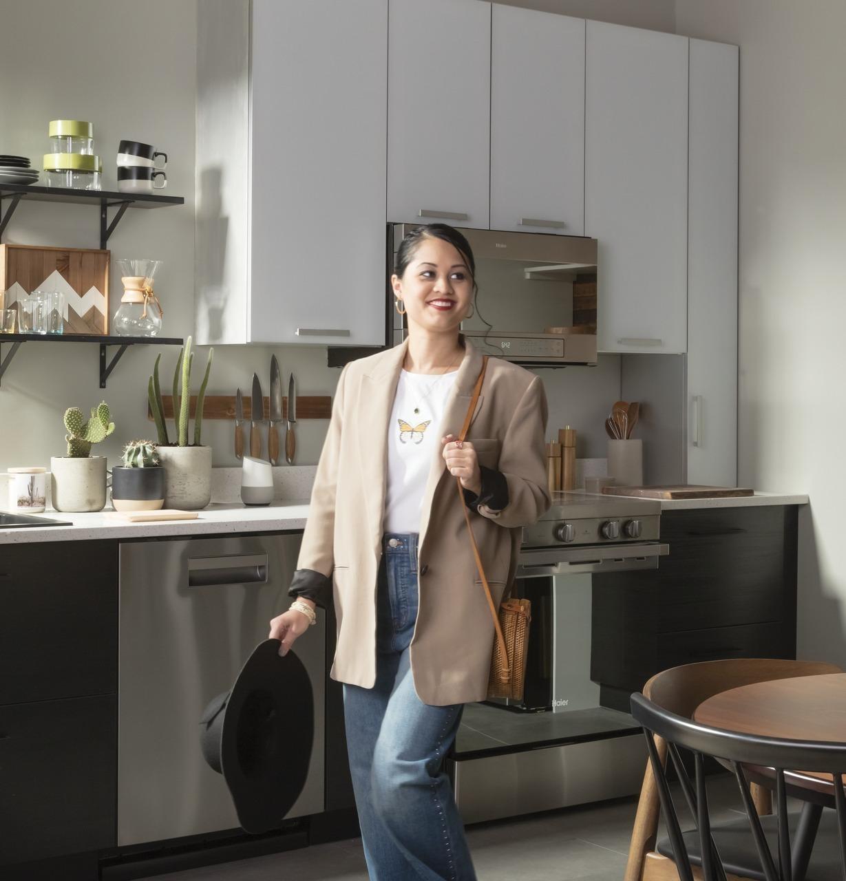 Haier ENERGY STAR® Smart Top Control with Stainless Steel Interior Dishwasher with Sanitize Cycle