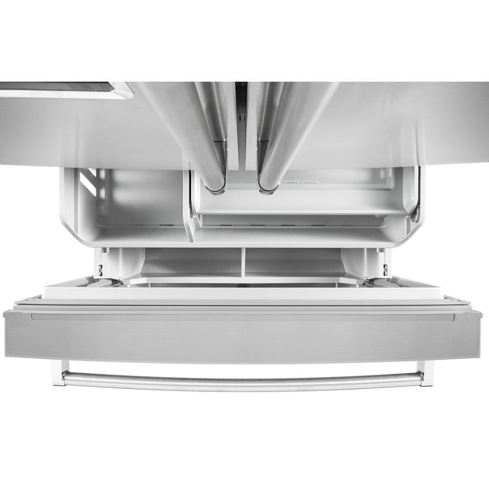 Kitchenaid KRFC704FPS 23.8 cu. ft. 36" Counter-Depth French Door Platinum Interior Refrigerator with PrintShield™ Finish