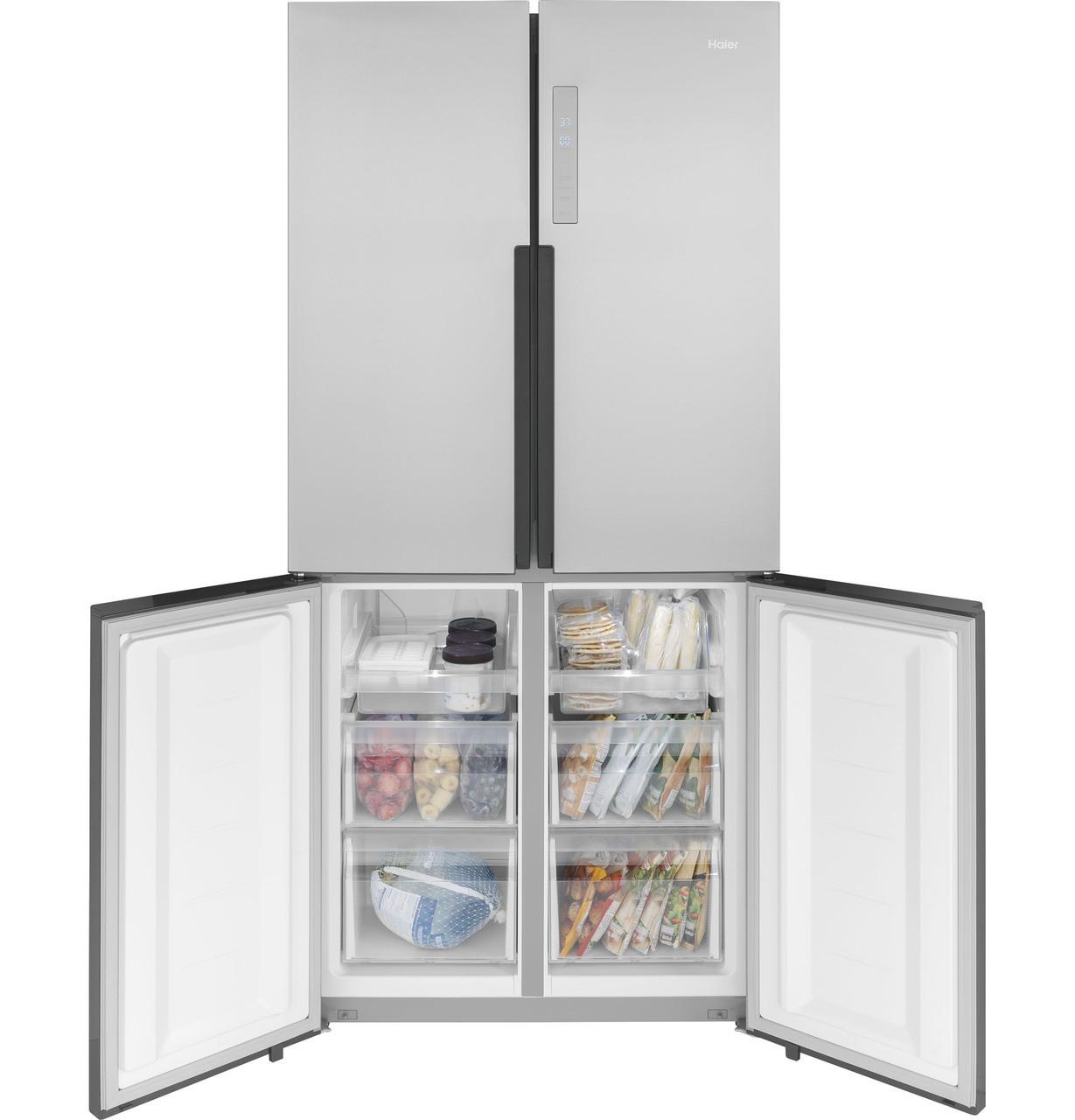 QHE16HYPFS Haier ENERGY STAR® 16.8 Cu. Ft. Quad Door Refrigerator