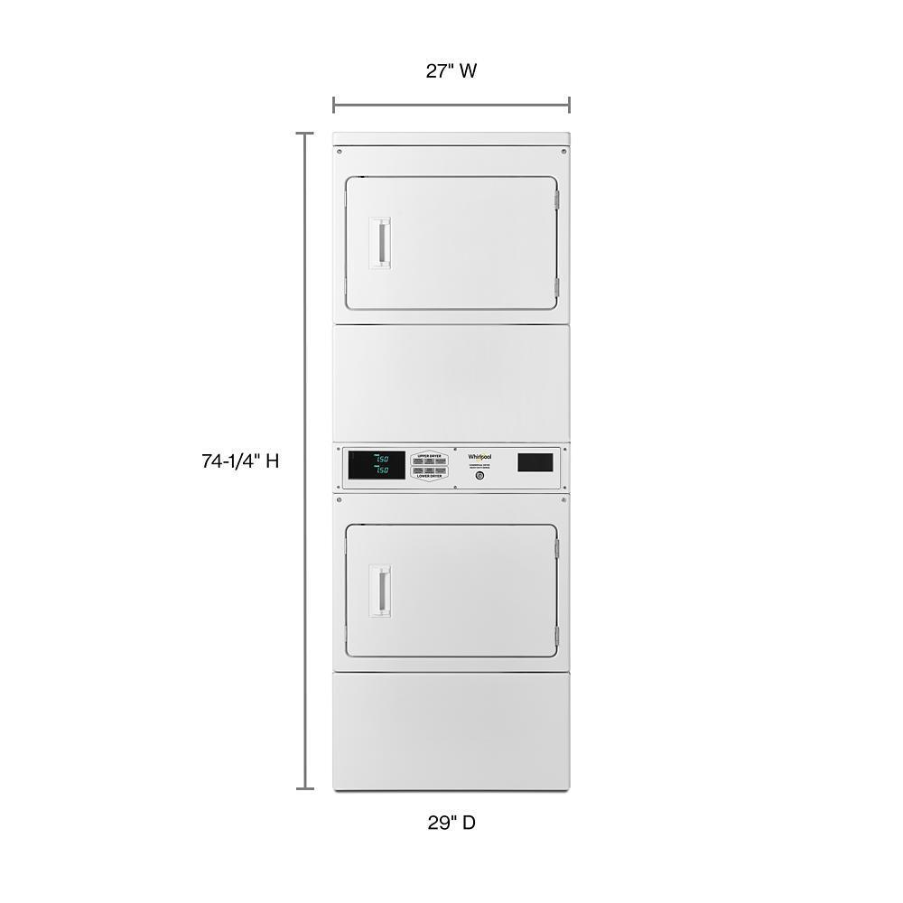 Whirlpool Commercial Electric Stack Dryer, Non-Coin