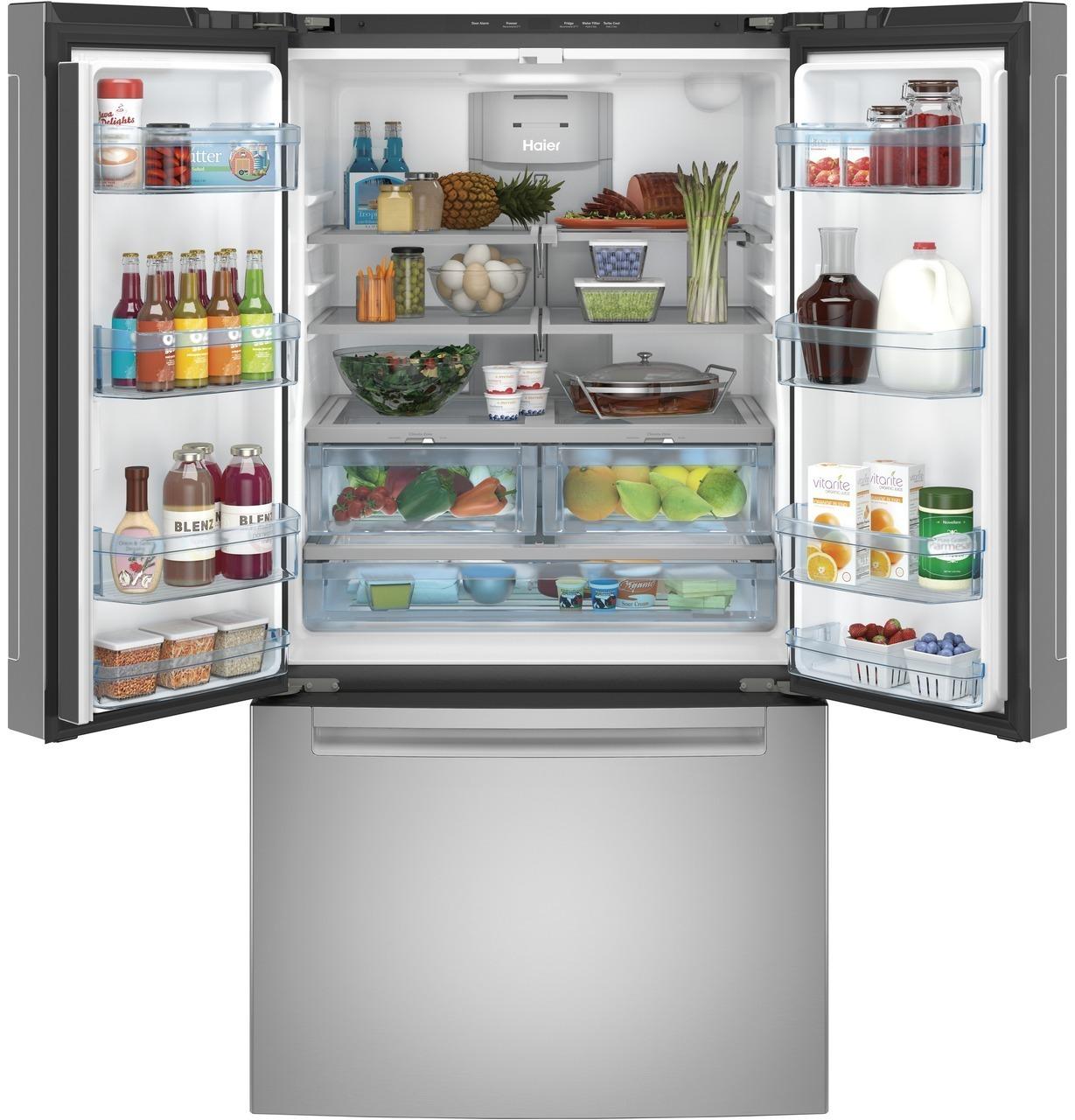 Haier ENERGY STAR® 27.0 Cu. Ft. Fingerprint Resistant French-Door Refrigerator