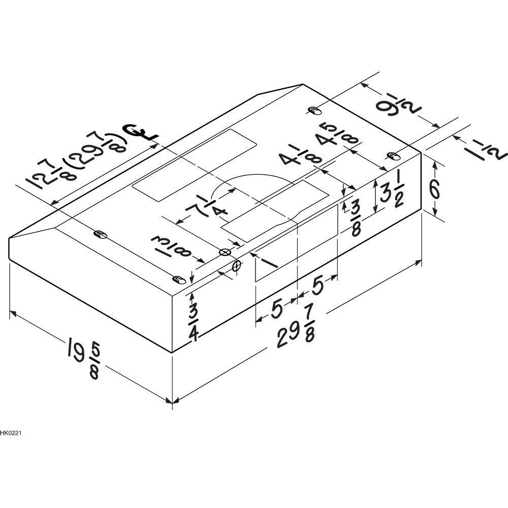 BCSEK130SL Broan® 30-Inch Convertible Under-Cabinet Range Hood, ENERGY STAR®, 300 Max Blower CFM, Slate