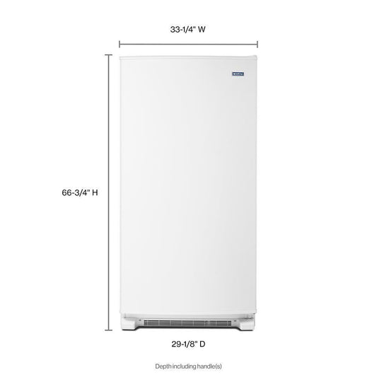 Maytag MZF34X20DW Frost Free Upright Freezer with LED Lighting - 20 Cu. Ft.