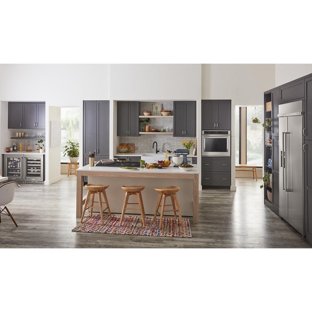 Kitchenaid KUWL314KSS 24" Undercounter Wine Cellar with Glass Door and Metal-Front Racks
