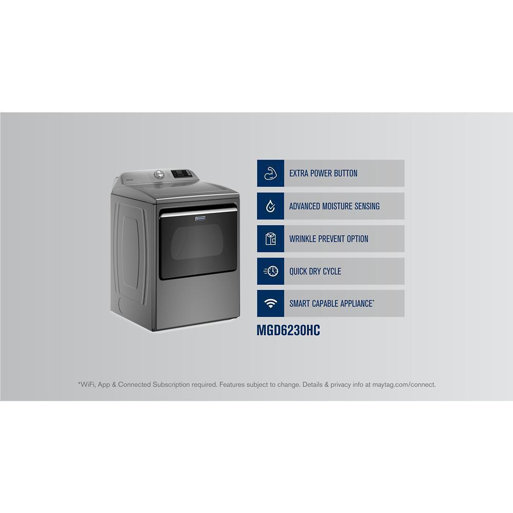 Maytag Smart Top Load Gas Dryer with Extra Power - 7.4 cu. ft.