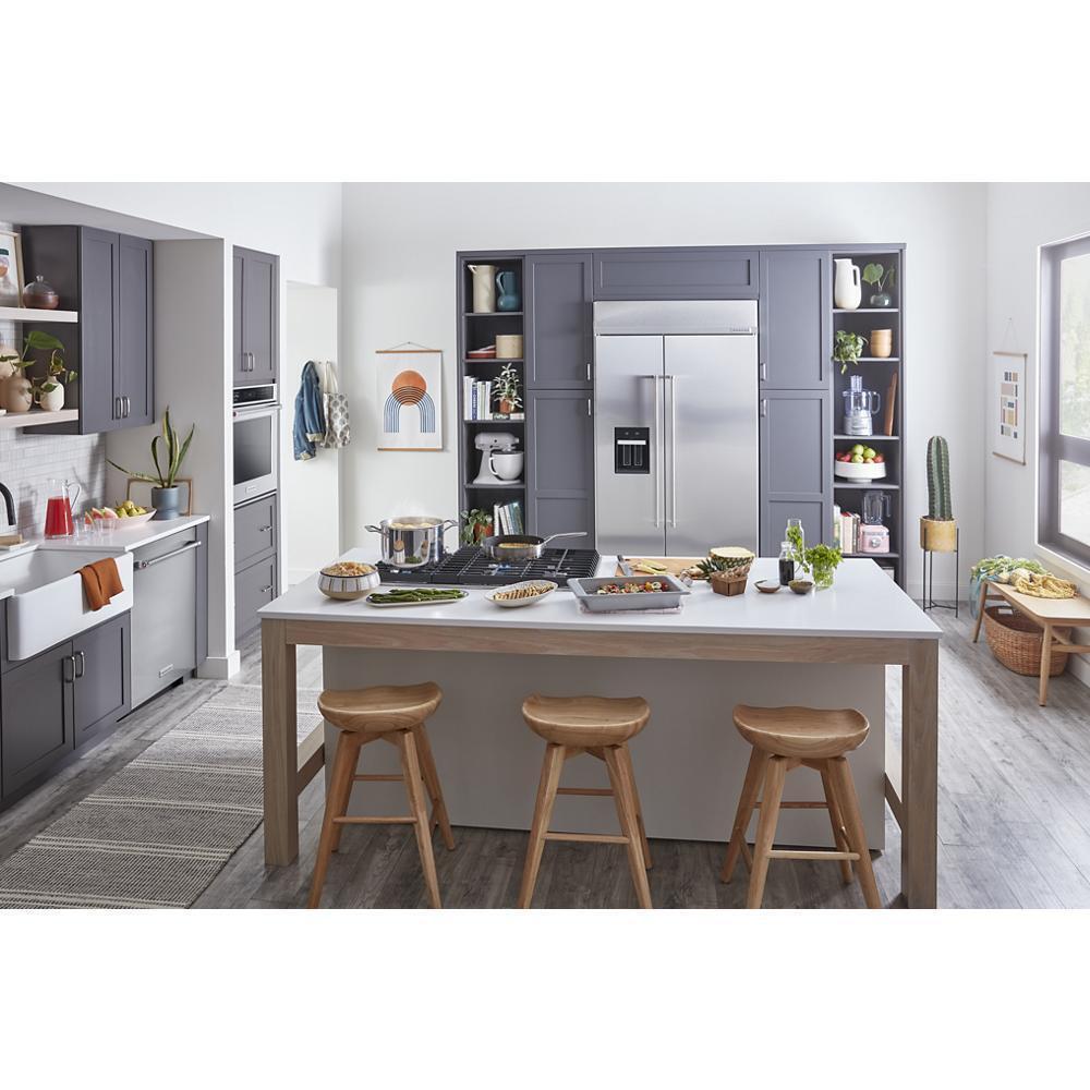 Kitchenaid KUWL314KSS 24" Undercounter Wine Cellar with Glass Door and Metal-Front Racks