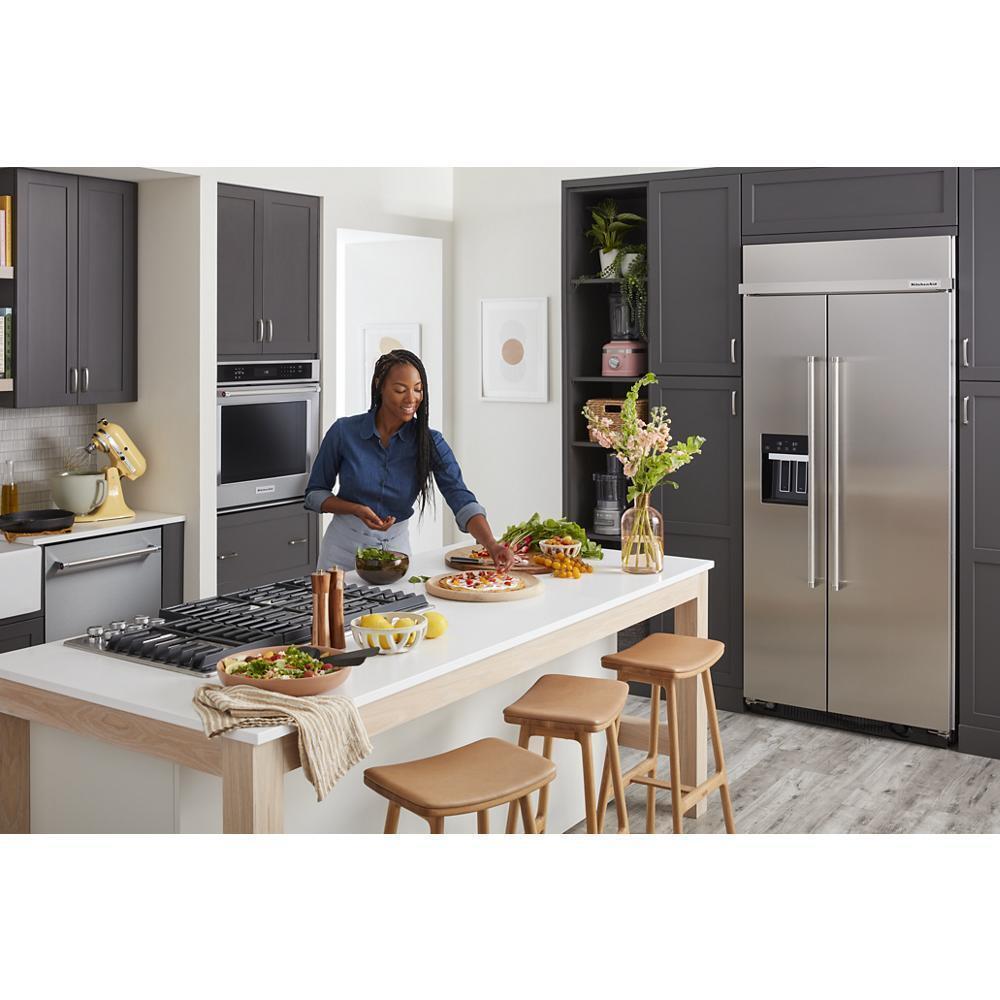 Kitchenaid KUWL314KSS 24" Undercounter Wine Cellar with Glass Door and Metal-Front Racks