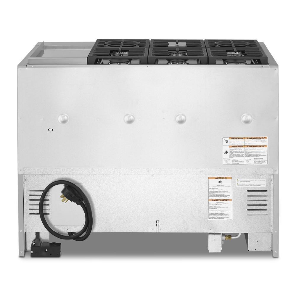 KFDC558JYP KitchenAid® 48'' Smart Commercial-Style Dual Fuel Range with Griddle