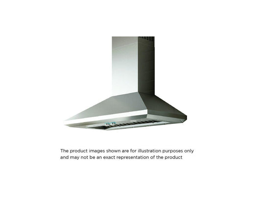 Elica ELI136S2 LEONE IS Island Range Hood 36" wide - 1200CFM