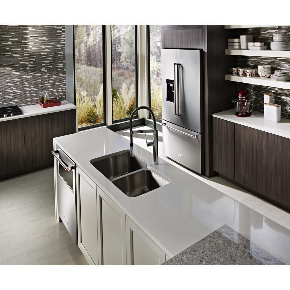Kitchenaid KRFC704FPS 23.8 cu. ft. 36" Counter-Depth French Door Platinum Interior Refrigerator with PrintShield™ Finish