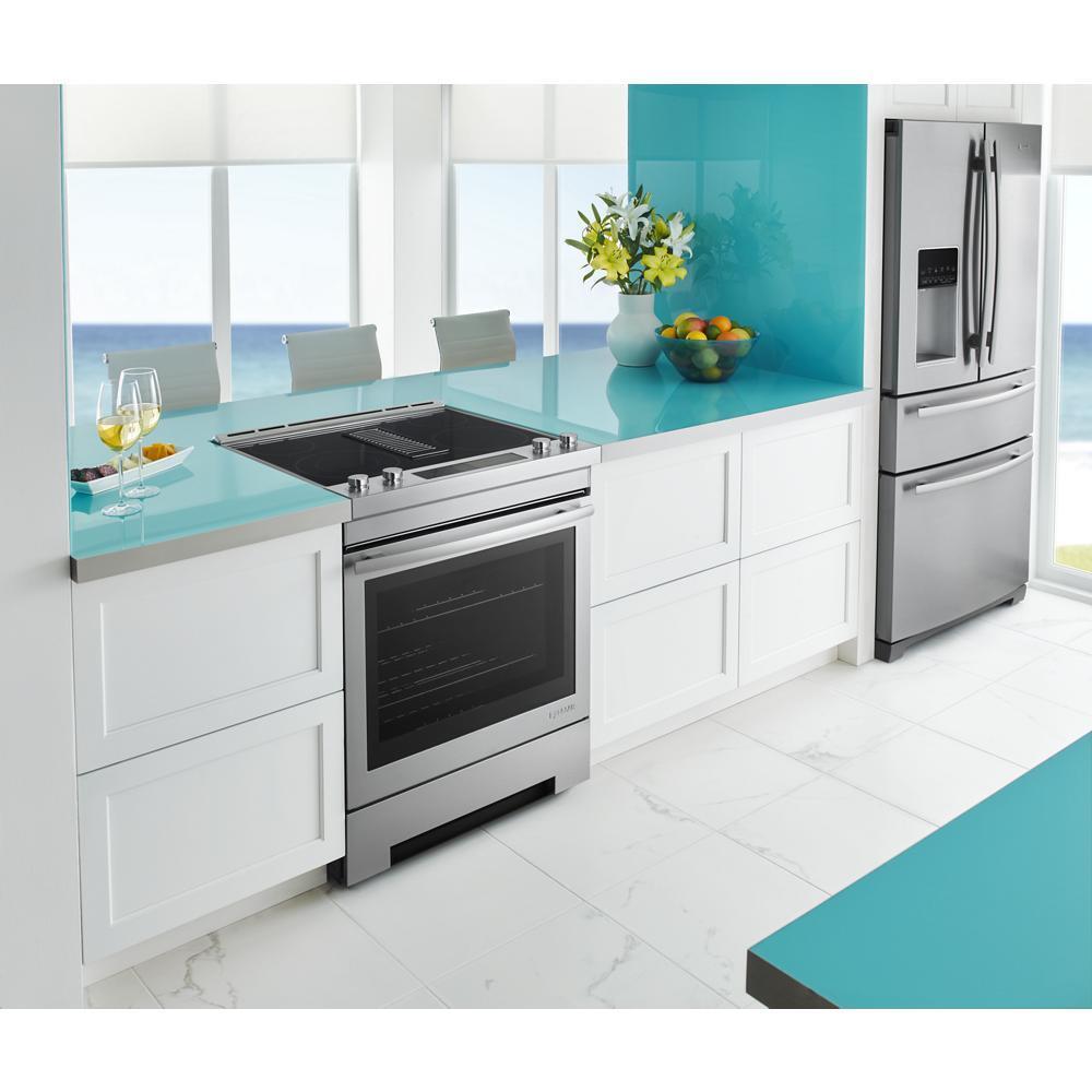 Whirlpool W10748976 Range Ductless Downdraft Vent Kit, Stainless Steel, fits JES1750ES, JDS1750ES, and JDS1750EP, Size: 29.8" L x 0.7" W x 6.3" H