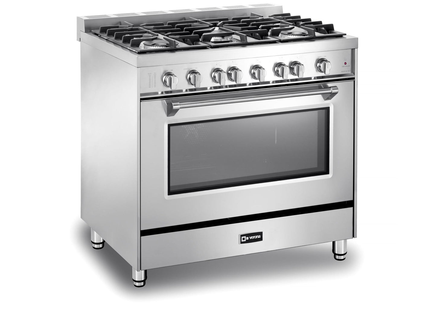 Verona VPFSGG365SS Prestige 36" Gas Single Oven Range - Stainless Steel