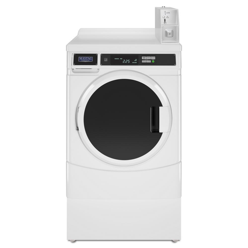Whirlpool CHW9150GW 27" Commercial High-Efficiency Energy Star-Qualified Front-Load Washer Featuring Factory-Installed Coin Drop with Coin Box