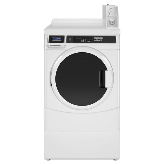 Whirlpool CHW9150GW 27" Commercial High-Efficiency Energy Star-Qualified Front-Load Washer Featuring Factory-Installed Coin Drop with Coin Box