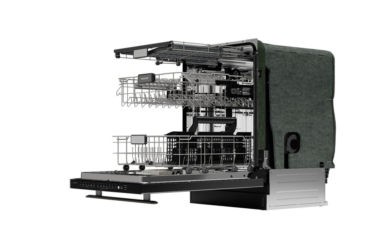 Sharp SDW6757ES 24 in. Slide-In Stainless Steel 45 dB Dishwasher