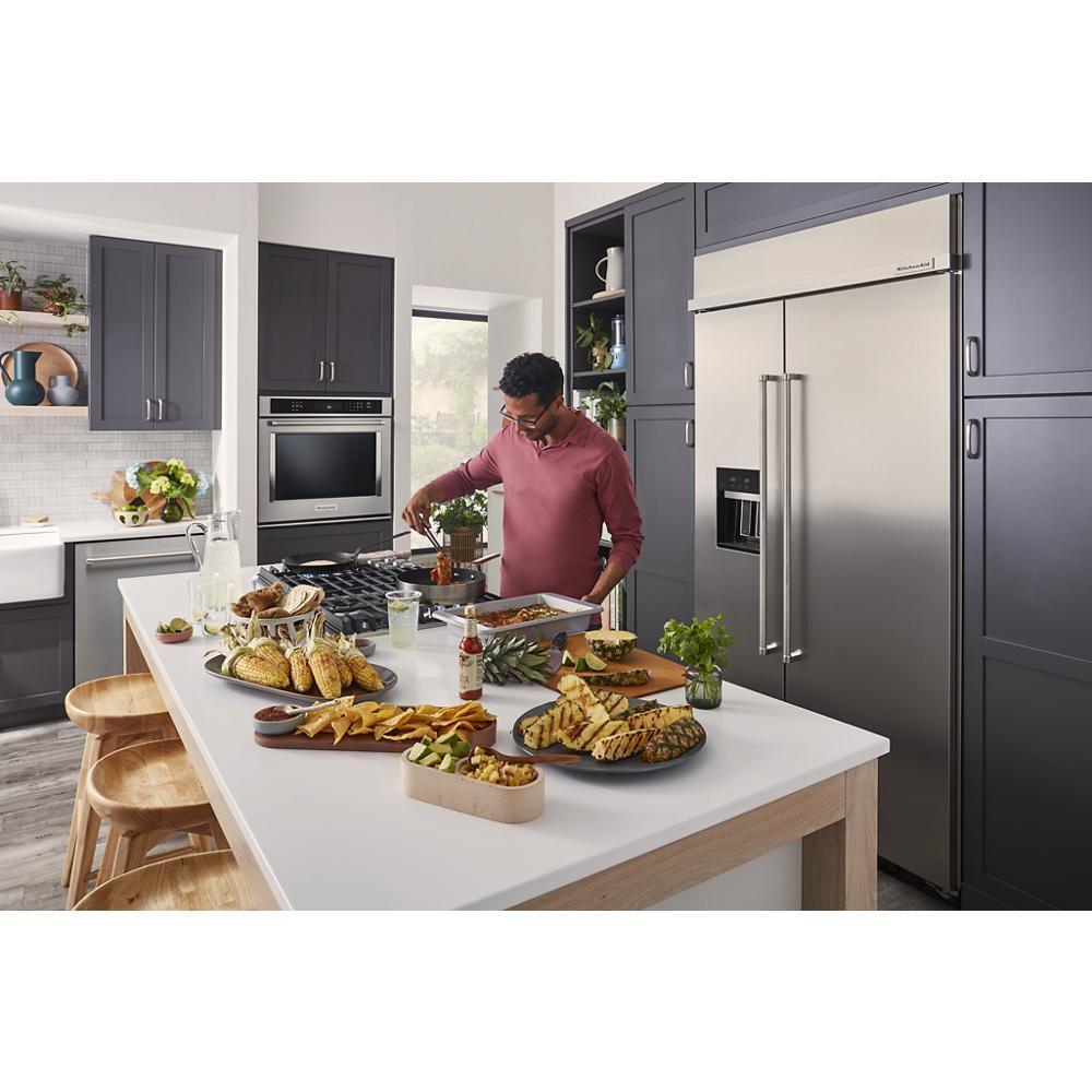 Kitchenaid KUWL314KSS 24" Undercounter Wine Cellar with Glass Door and Metal-Front Racks