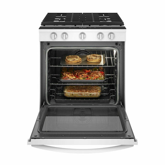 Whirlpool WEG750H0HW 5.8 cu. ft. Smart Slide-in Gas Range with Air Fry, when Connected