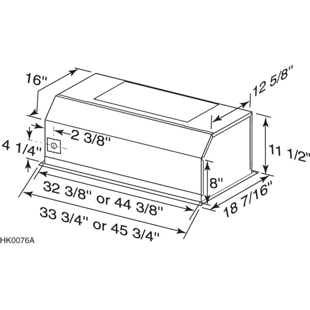 Broan RMIP33 **DISCONTINUED** Boan® 33-Inch Pro-Style Built-In Range Hood Insert