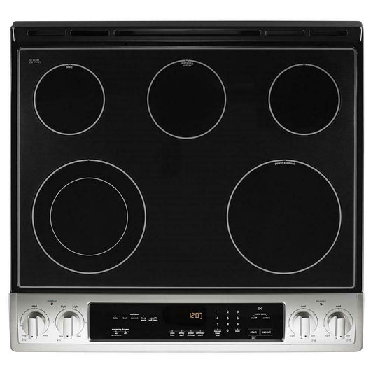 Maytag 30-Inch Wide Slide-In Electric Range With True Convection And Fit System - 6.4 Cu. Ft.