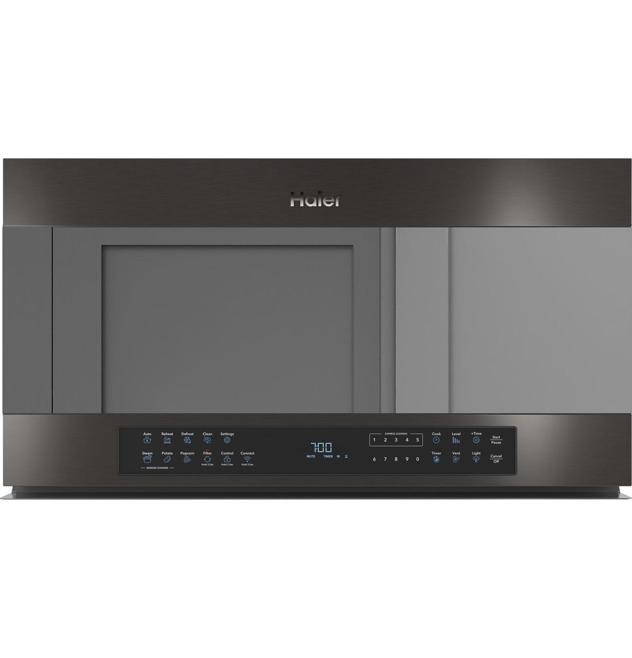 Haier QVM7167BNTS 30" 1.6 Cu. Ft. Smart Over-the-Range Microwave Oven