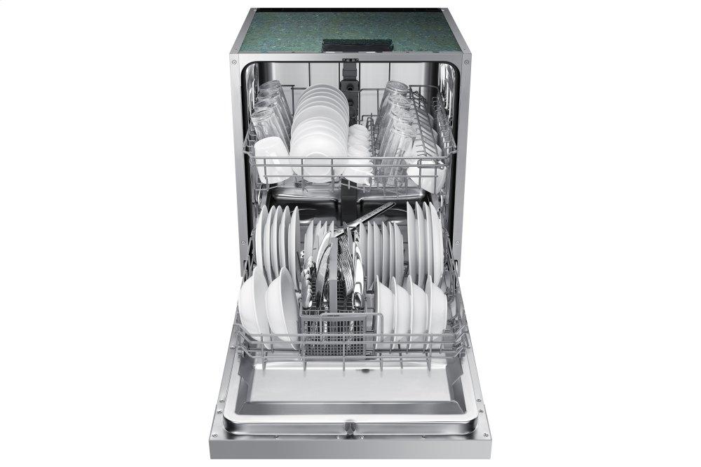 Samsung Front Control 52 dBA ADA Dishwasher in Stainless Steel