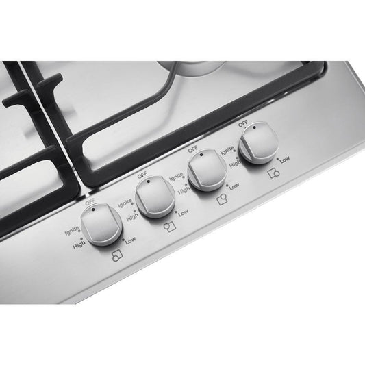 Whirlpool WCG52424AS 24-inch Gas Cooktop with Sealed Burners