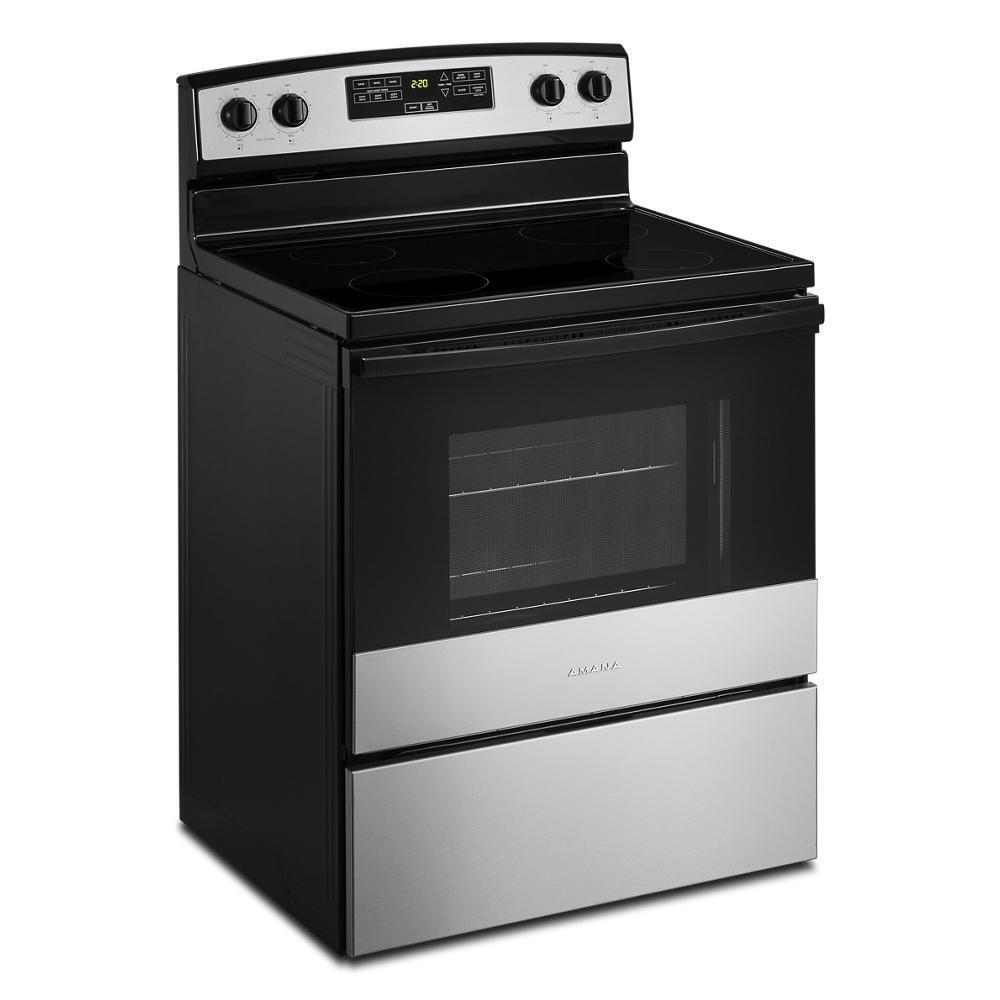 Amana 30-inch Amana® Electric Range with Extra-Large Oven Window