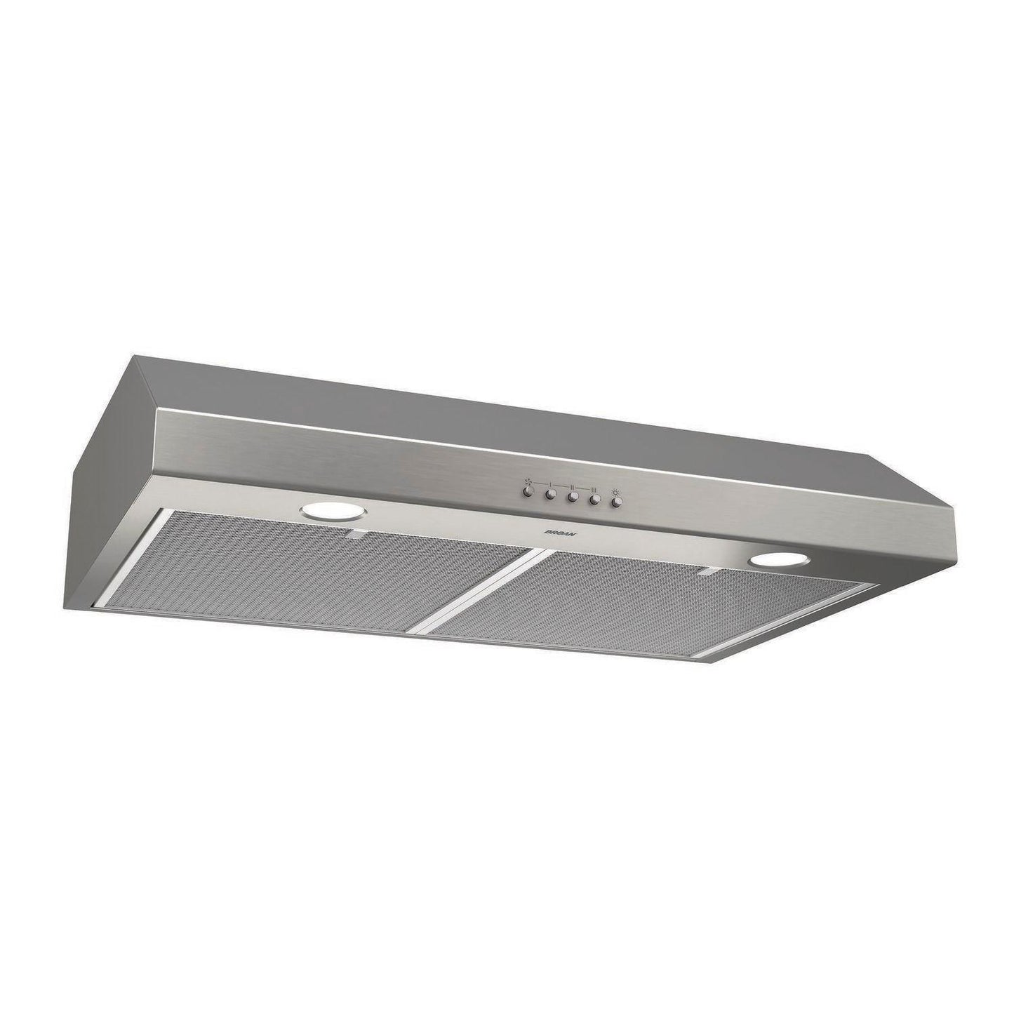 BCSQ130SS Broan® Glacier 30-Inch Convertible Under-Cabinet Range Hood, 375 Max Blower CFM, Stainless Steel