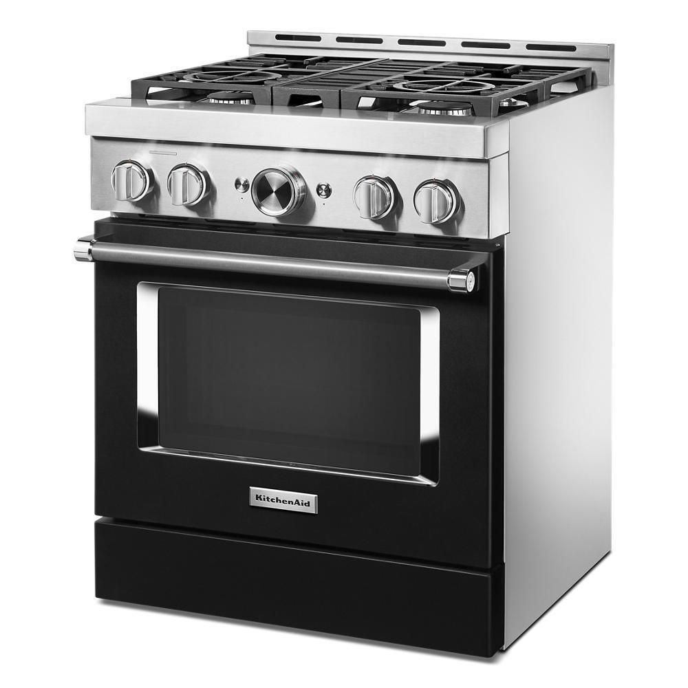 KFGC500JBK KitchenAid® 30'' Smart Commercial-Style Gas Range with 4 Burners