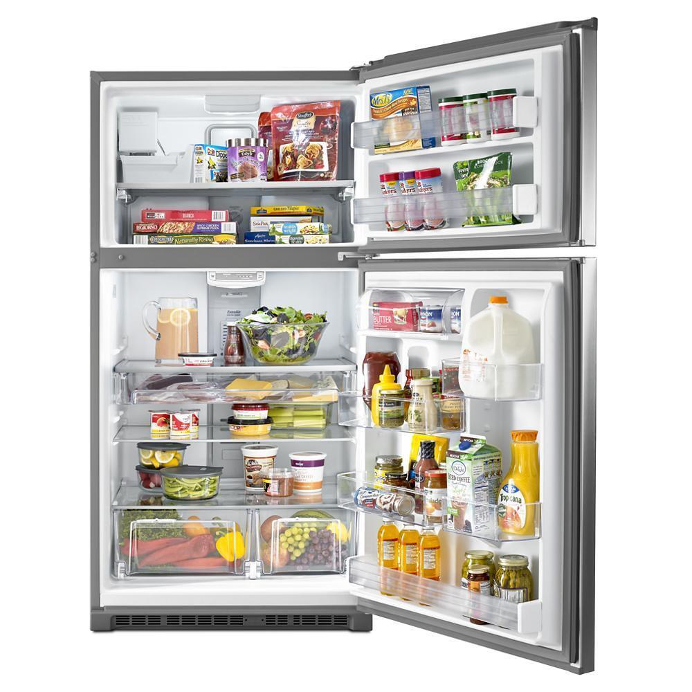 Maytag MRT711SMFZ 33-Inch Wide Top Freezer Refrigerator with EvenAir™ Cooling Tower- 21 Cu. Ft.