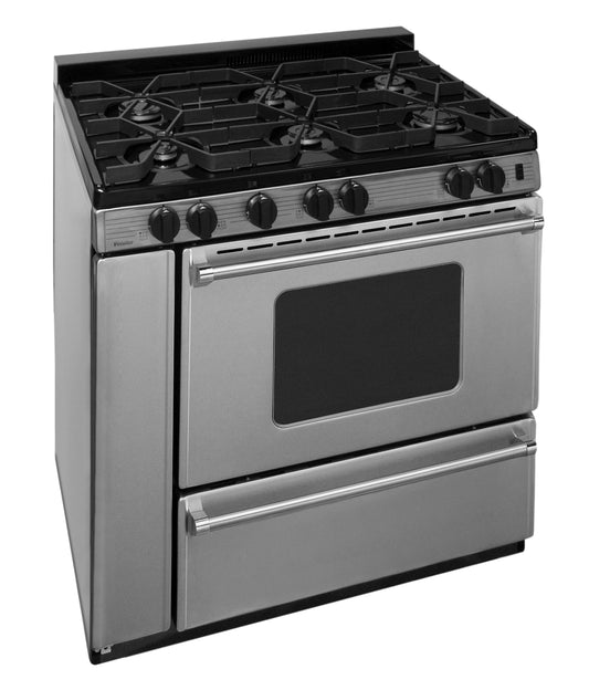 Premier P36S3182PS 36 in. ProSeries Freestanding Sealed Burner Gas Range in Stainless Steel