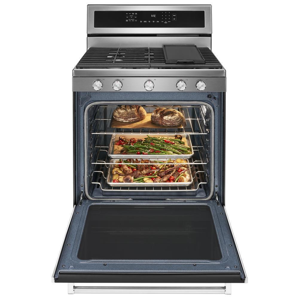 Kitchenaid KFGG500ESS 30-Inch 5-Burner Gas Convection Range