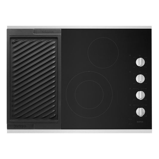 Maytag MEC8830HS 30-Inch Electric Cooktop with Reversible Grill and Griddle