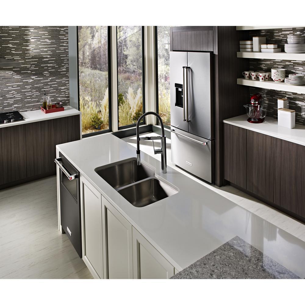 Kitchenaid KRFC704FPS 23.8 cu. ft. 36" Counter-Depth French Door Platinum Interior Refrigerator with PrintShield™ Finish