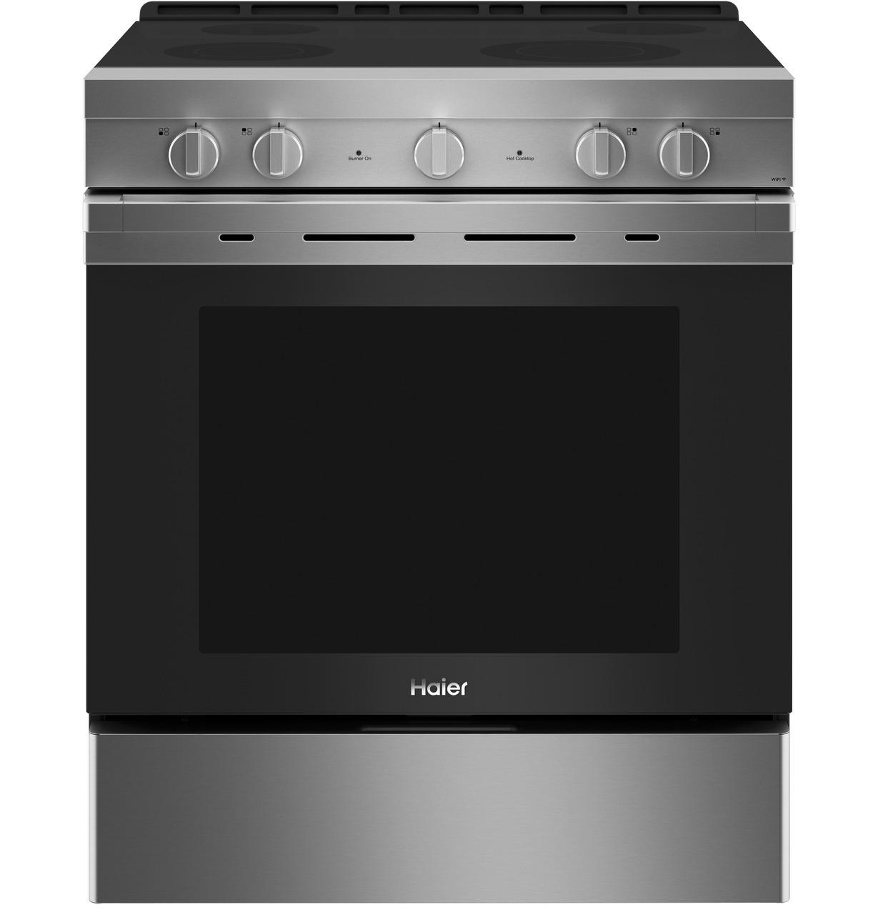 Haier 30" Smart Slide-In Electric Range with Convection