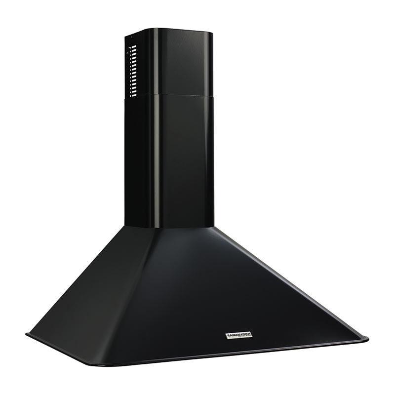 RM503623 Broan 290 CFM, 35-7/16" Wall-Mounted Chimney Hood in Black